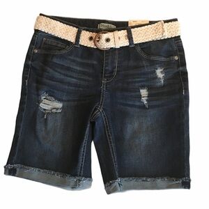 🌸NWT MUDD Girls Stretch Denim Shorts - sz …